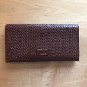 Able Local + Global Brown Leather Wallet Large